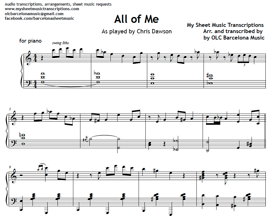 all of me piano pdf